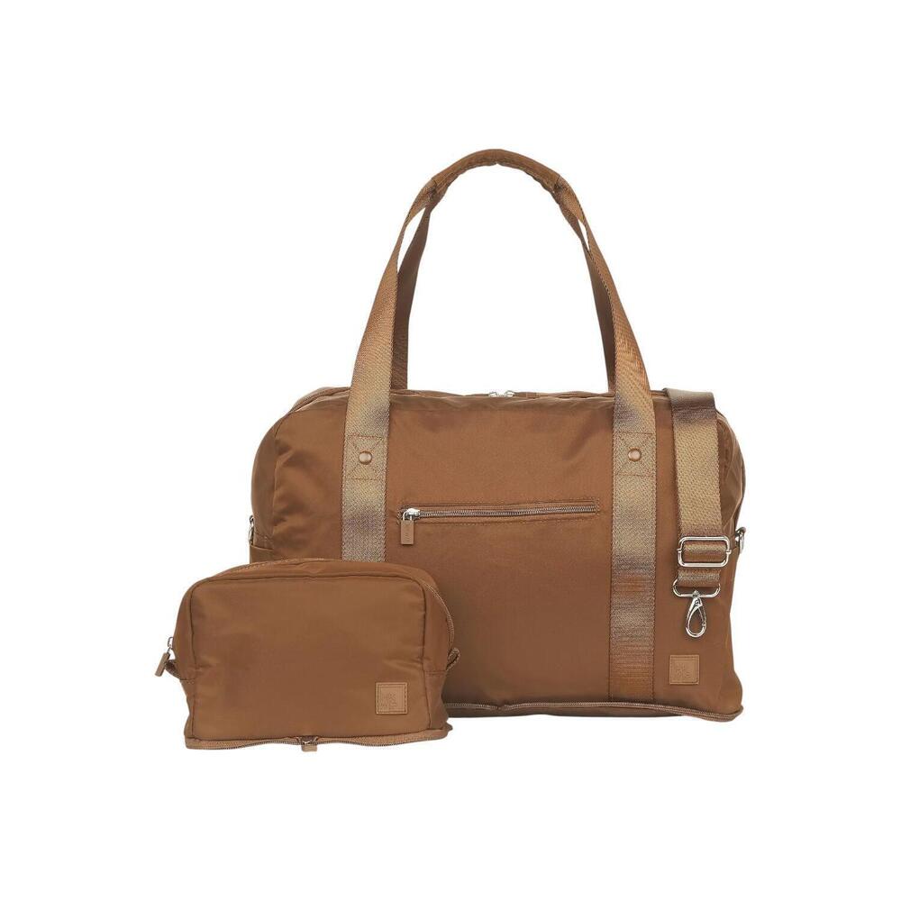 IHKWIP The Packable Duffel Bag and Cosmetic Case Set Mocha